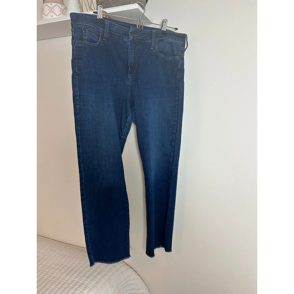NYDJ Sheri Ankle Jeans Women's Size 16 Dark Wash Lift Tuck‎ Technology